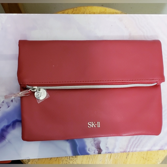 SK-11 Red Pouch Clutch - Picture 1 of 4